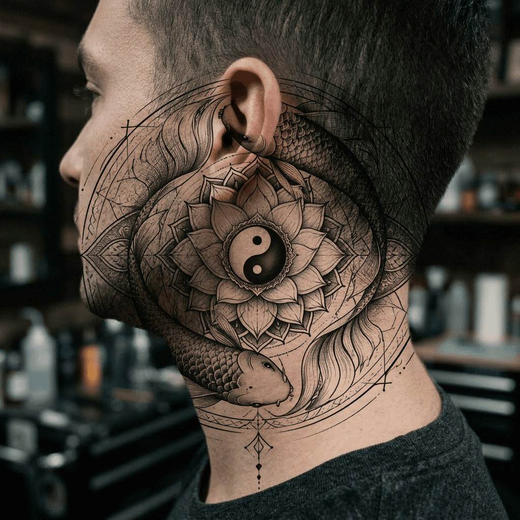 Тату эскиз: Tryon: neck