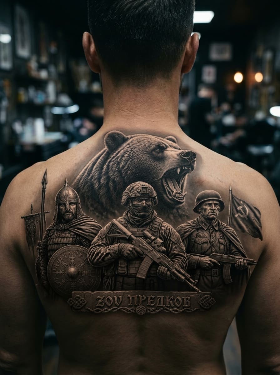 Тату эскиз: Tryon: back