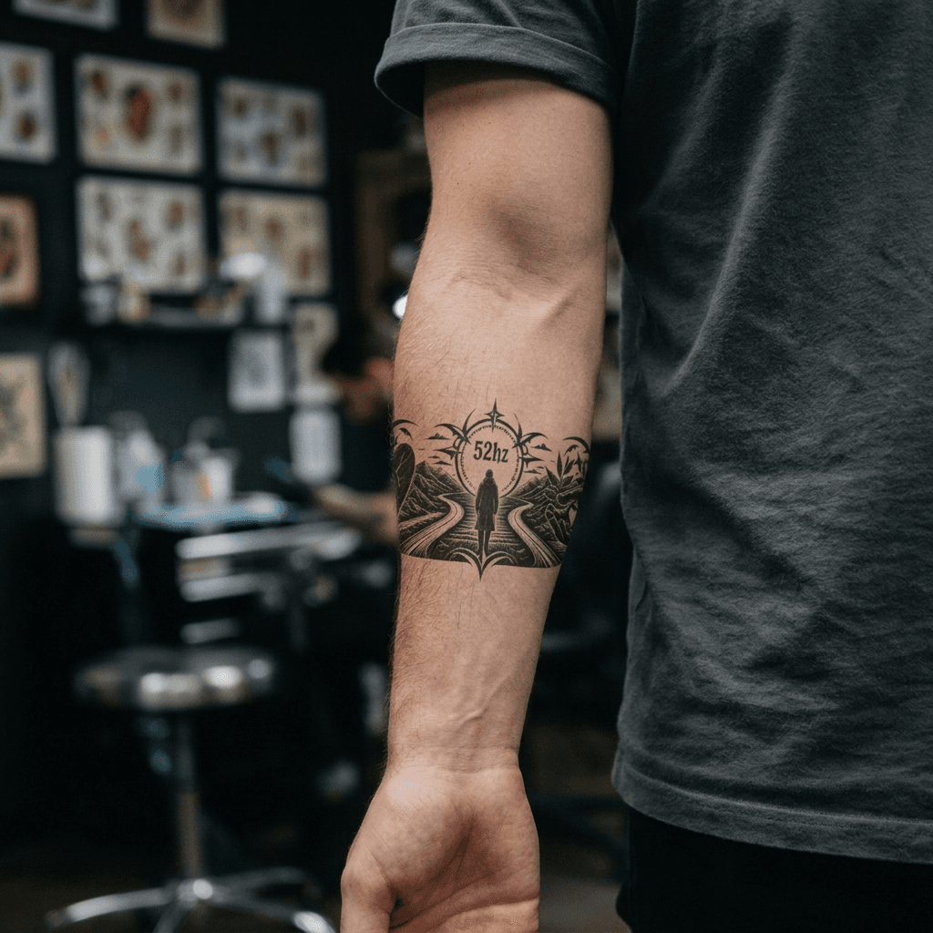 Тату эскиз: Tryon: forearm