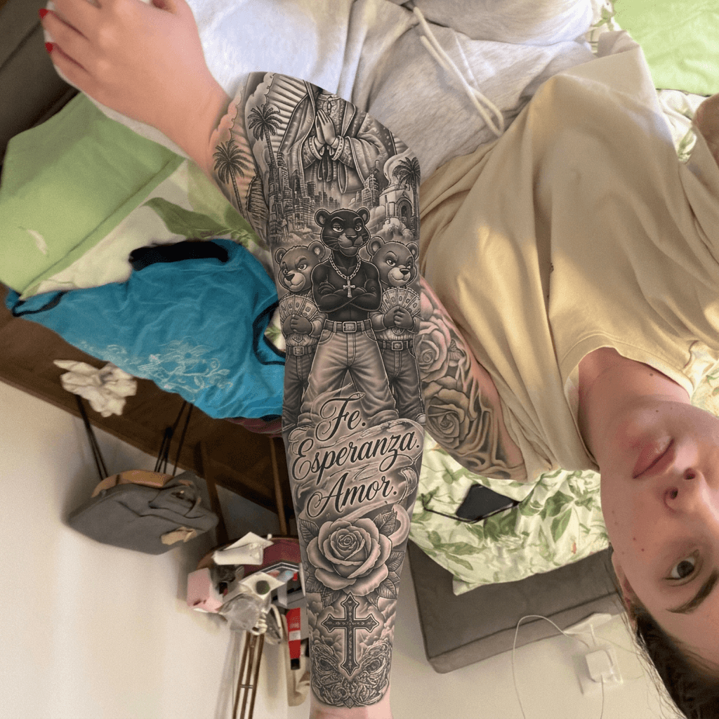 Тату эскиз: Tryon: sleeve