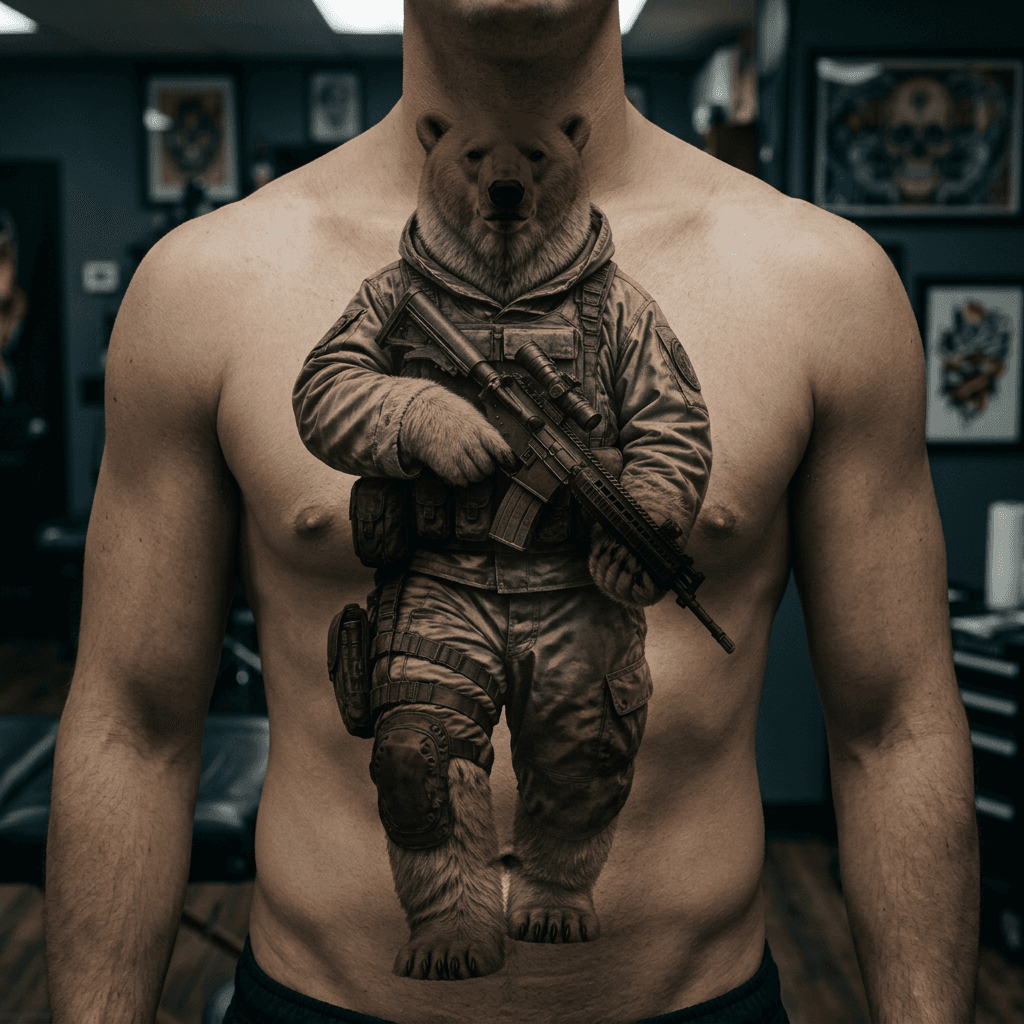 Тату эскиз: Tryon: chest