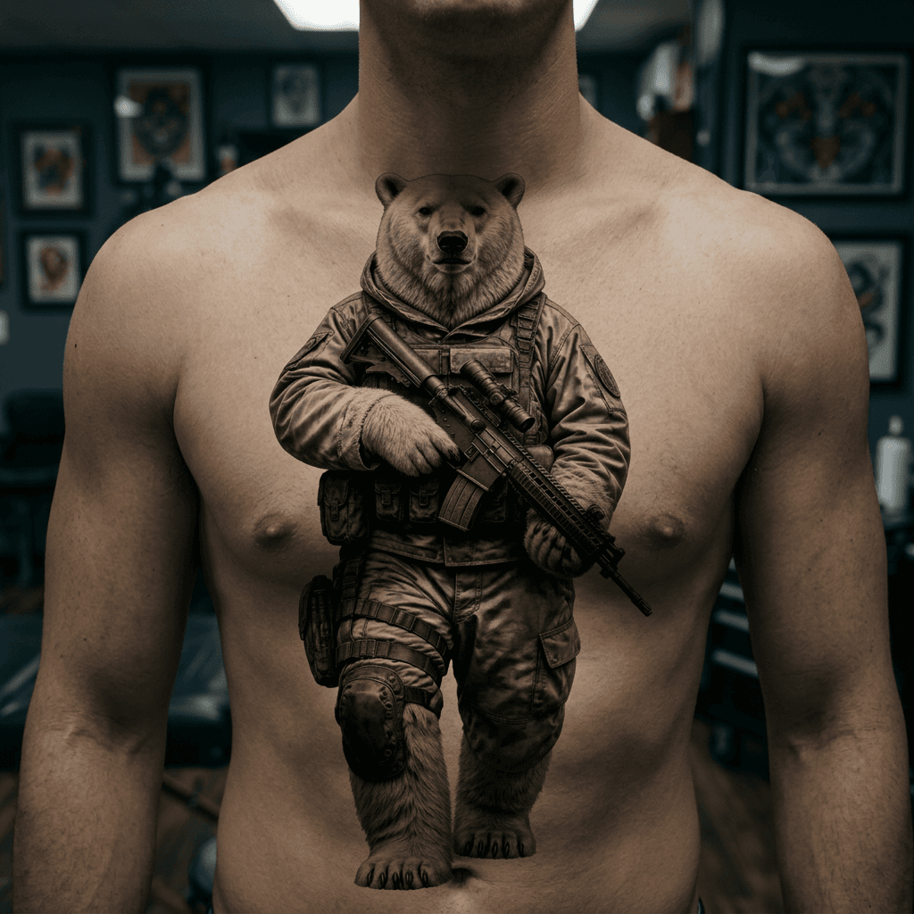 Тату эскиз: Tryon: chest