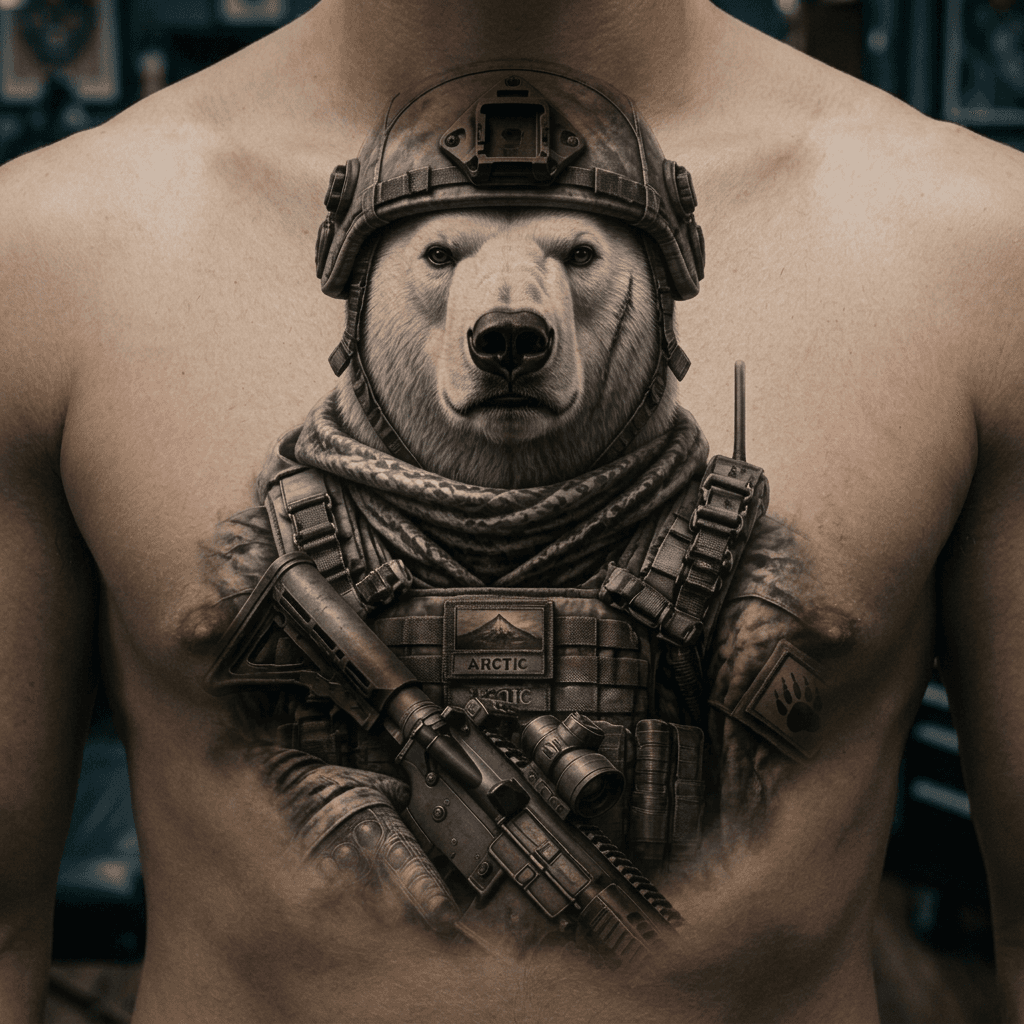 Тату эскиз: Tryon: chest