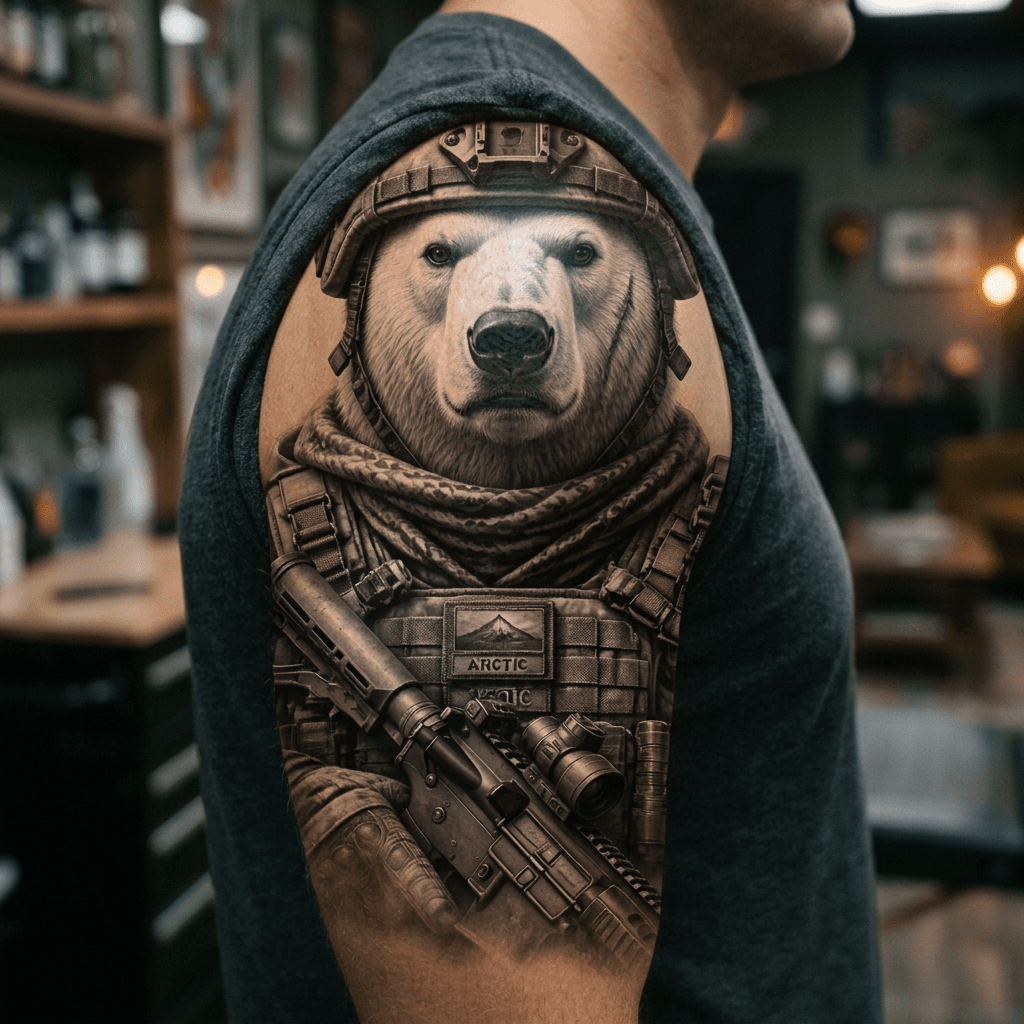 Тату эскиз: Tryon: shoulder
