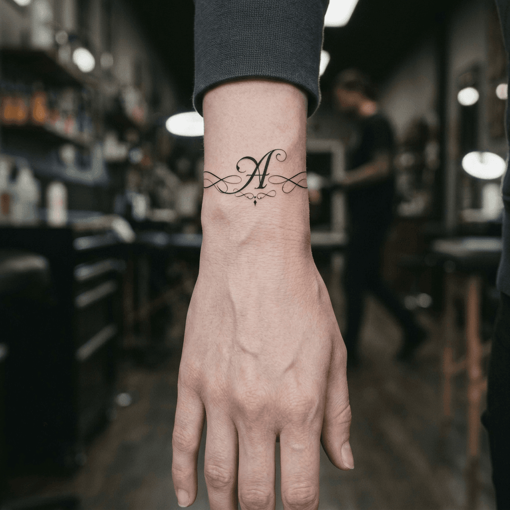 Тату эскиз: Tryon: wrist