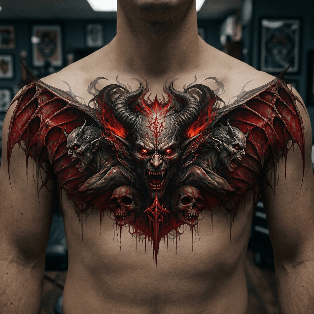 Тату эскиз: Tryon: chest