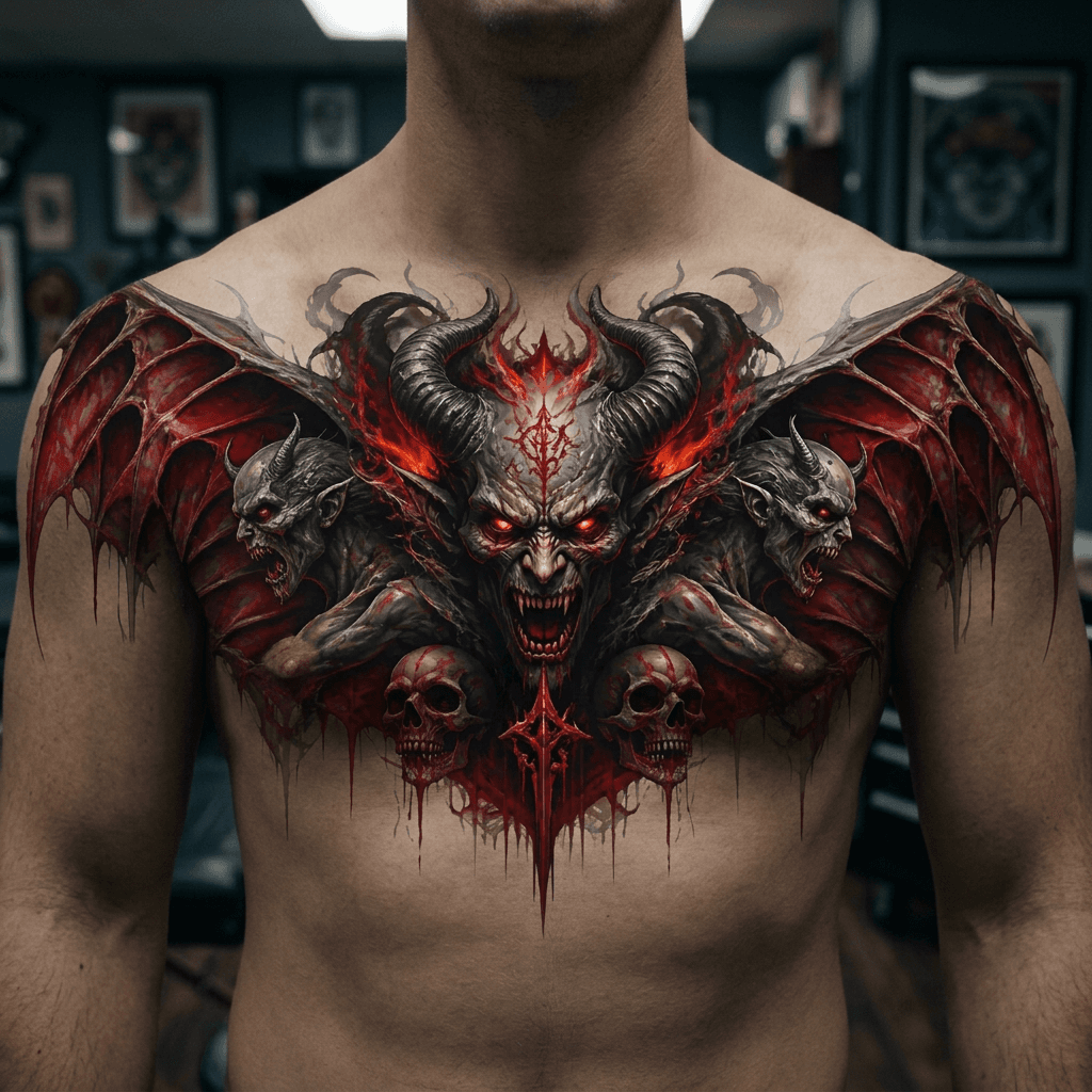Тату эскиз: Tryon: chest