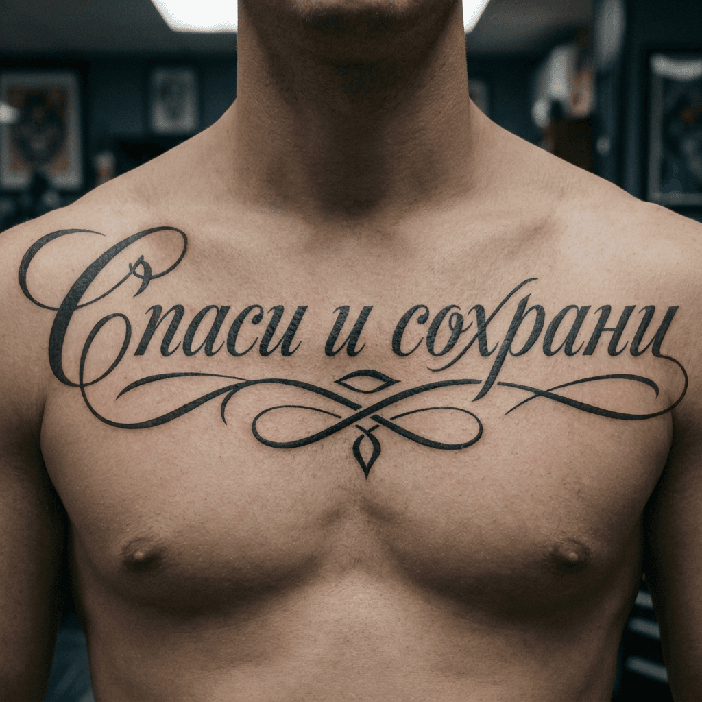 Тату эскиз: Tryon: chest