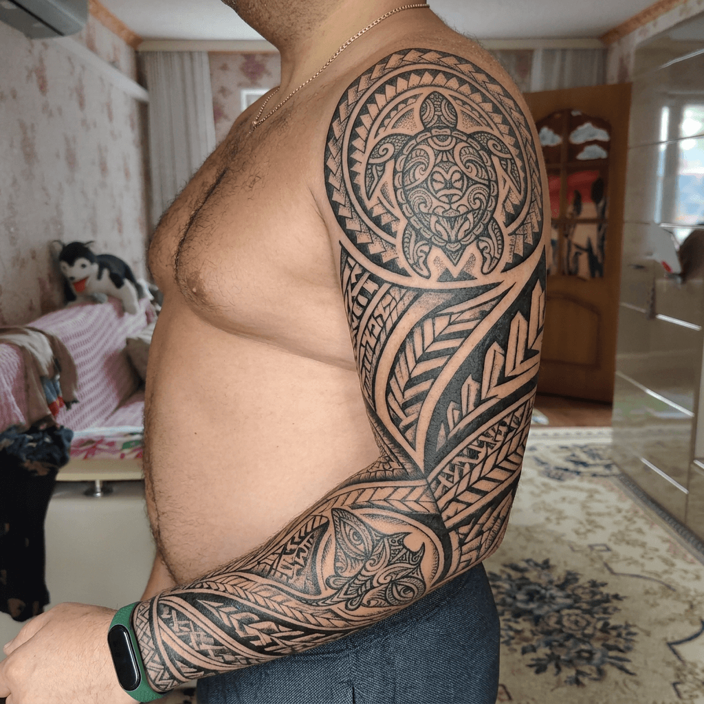 Тату эскиз: Tryon: sleeve