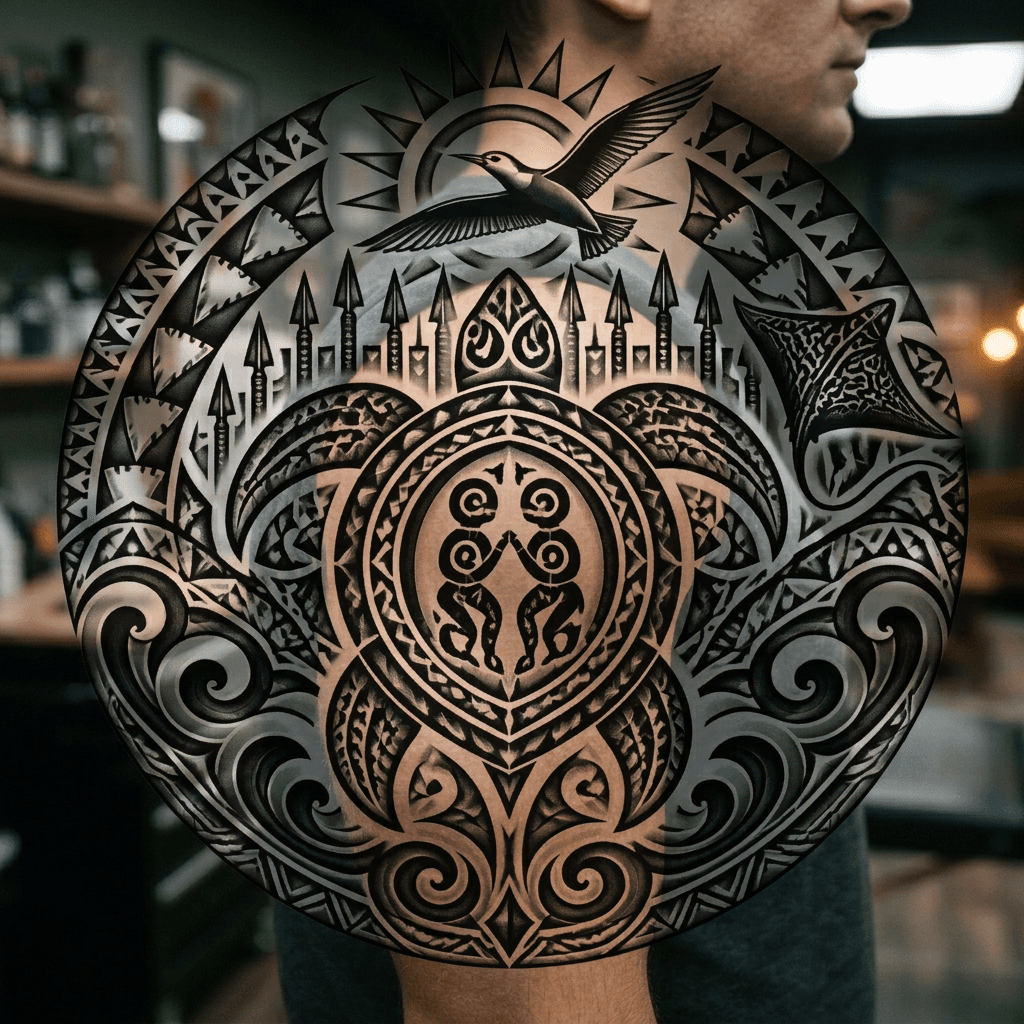 Тату эскиз: Tryon: shoulder