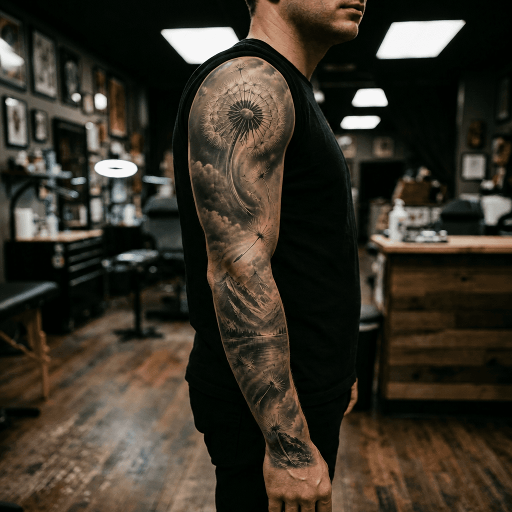 Тату эскиз: Tryon: sleeve