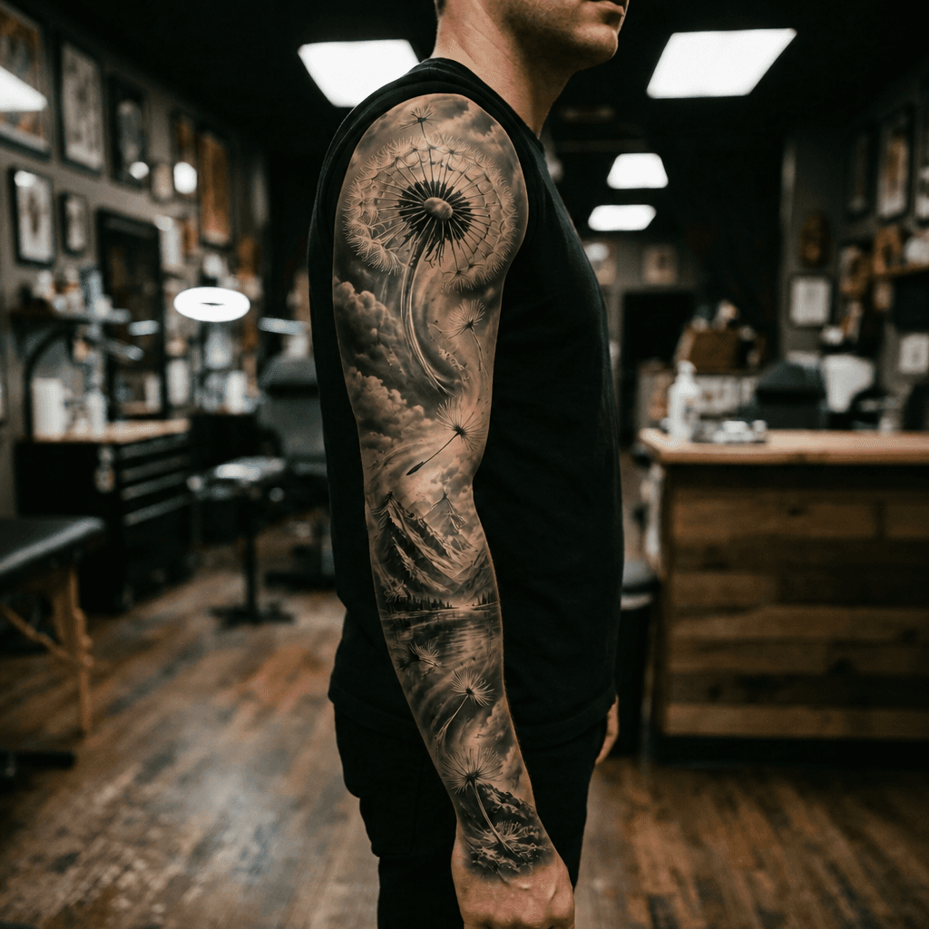 Тату эскиз: Tryon: sleeve