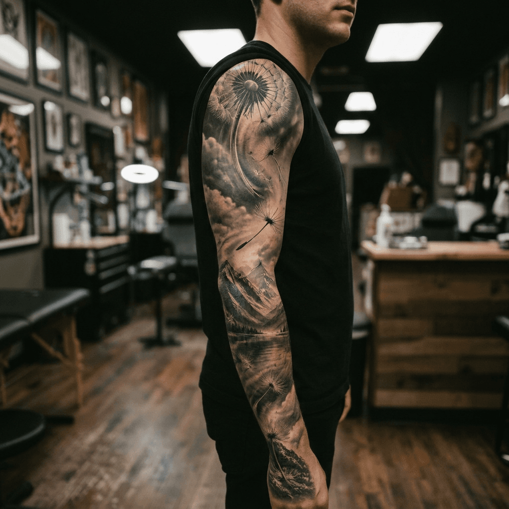 Тату эскиз: Tryon: sleeve