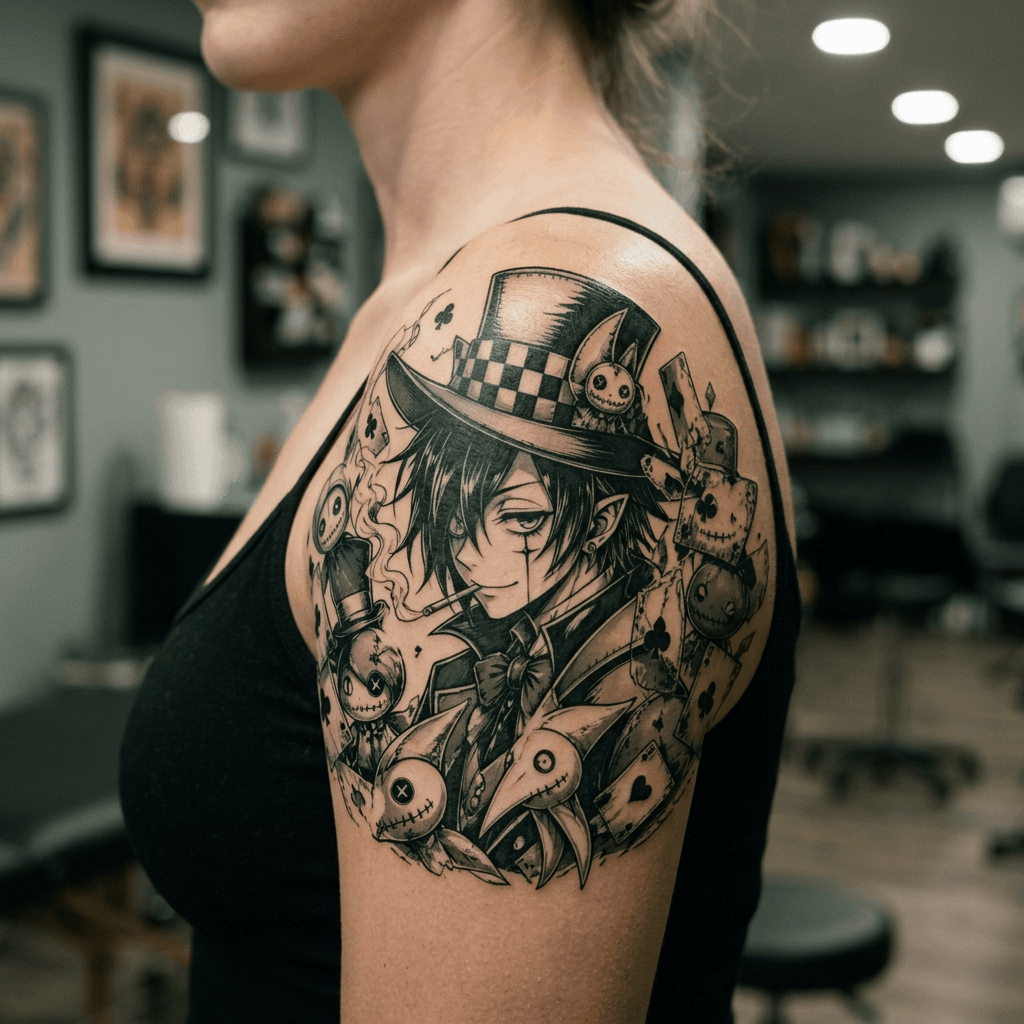 Тату эскиз: Tryon: shoulder