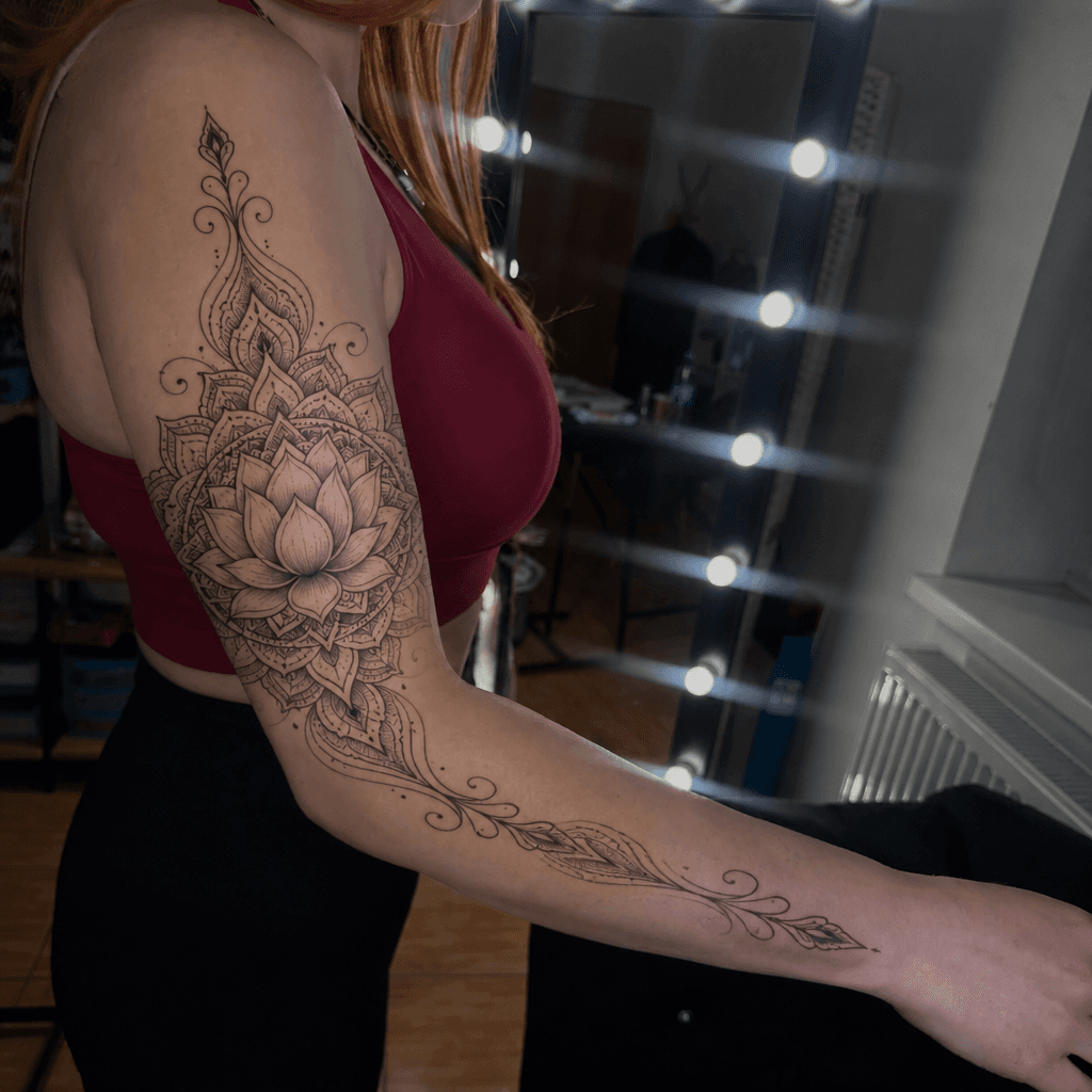 Тату эскиз: Tryon: sleeve