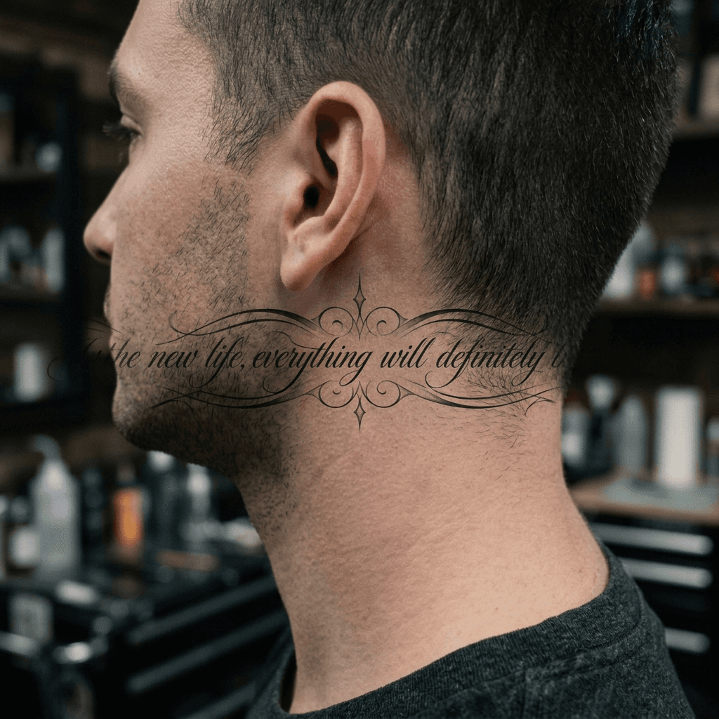 Тату эскиз: Tryon: neck
