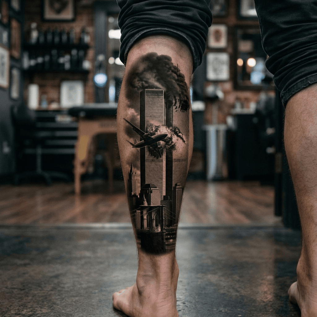 Тату эскиз: Tryon: shin