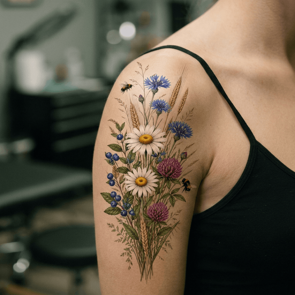 Тату эскиз: Tryon: shoulder