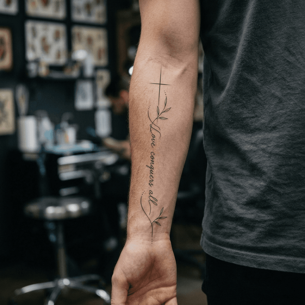 Тату эскиз: Tryon: forearm