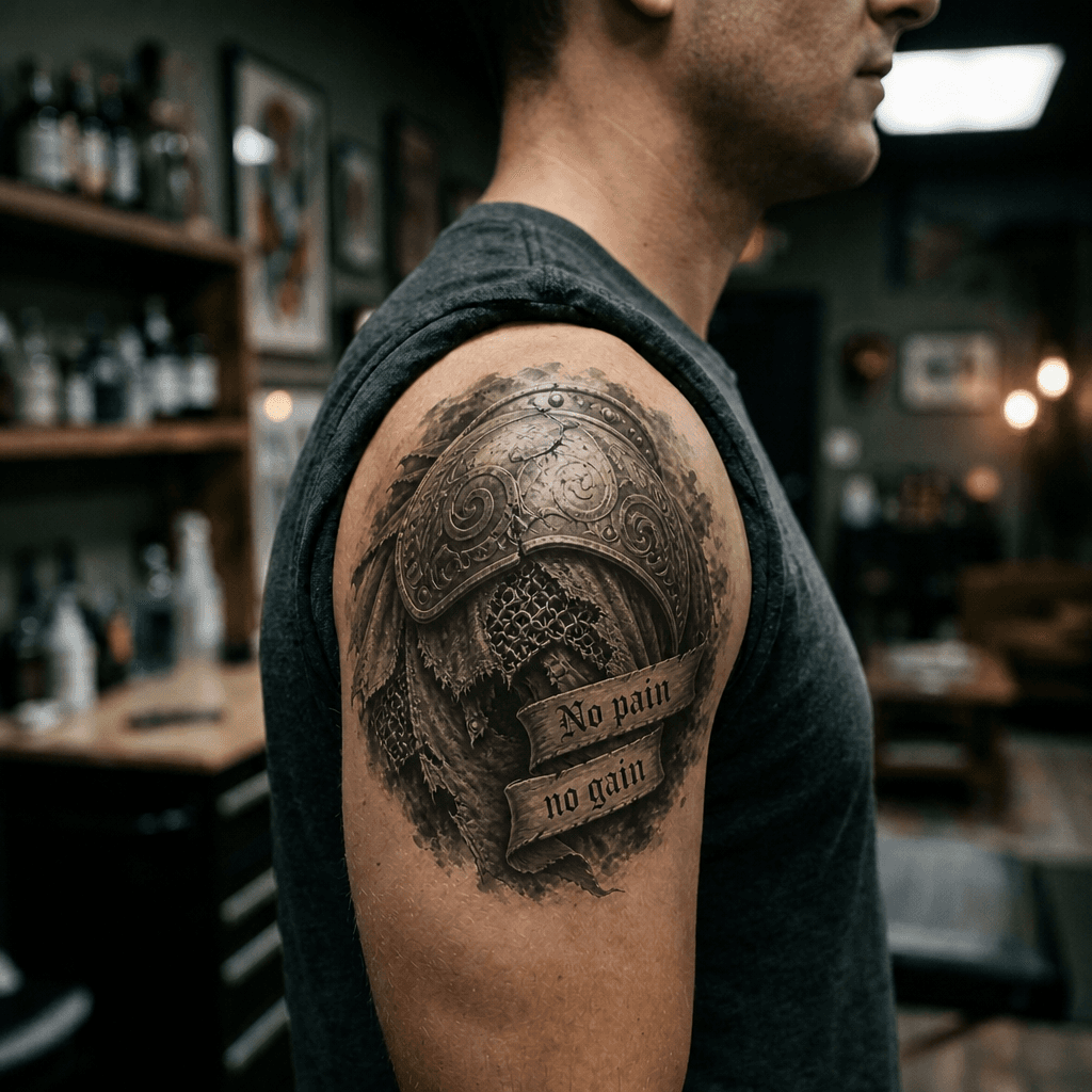 Тату эскиз: Tryon: shoulder