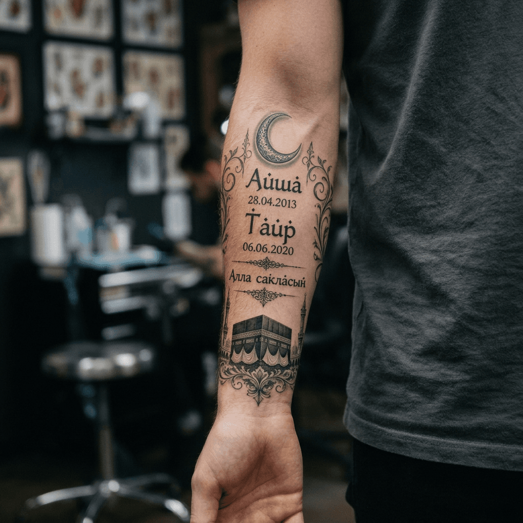 Тату эскиз: Tryon: forearm