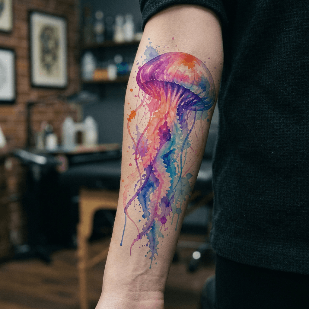 Тату эскиз: Tryon: forearm
