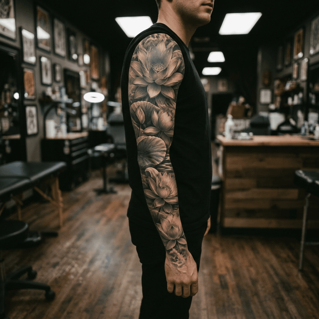 Тату эскиз: Tryon: sleeve