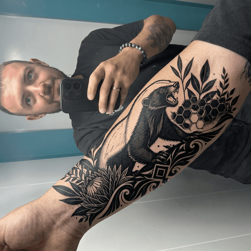 Тату эскиз: Tryon: forearm