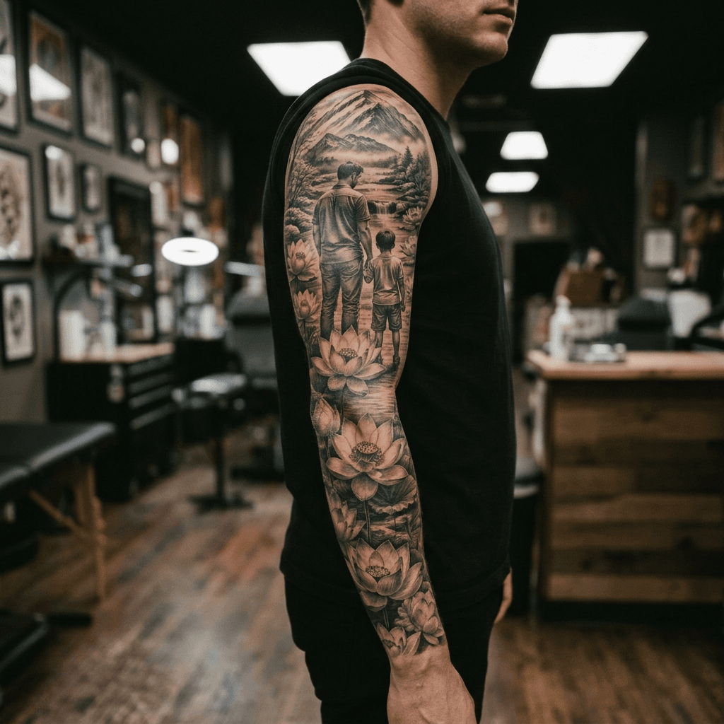 Тату эскиз: Tryon: sleeve