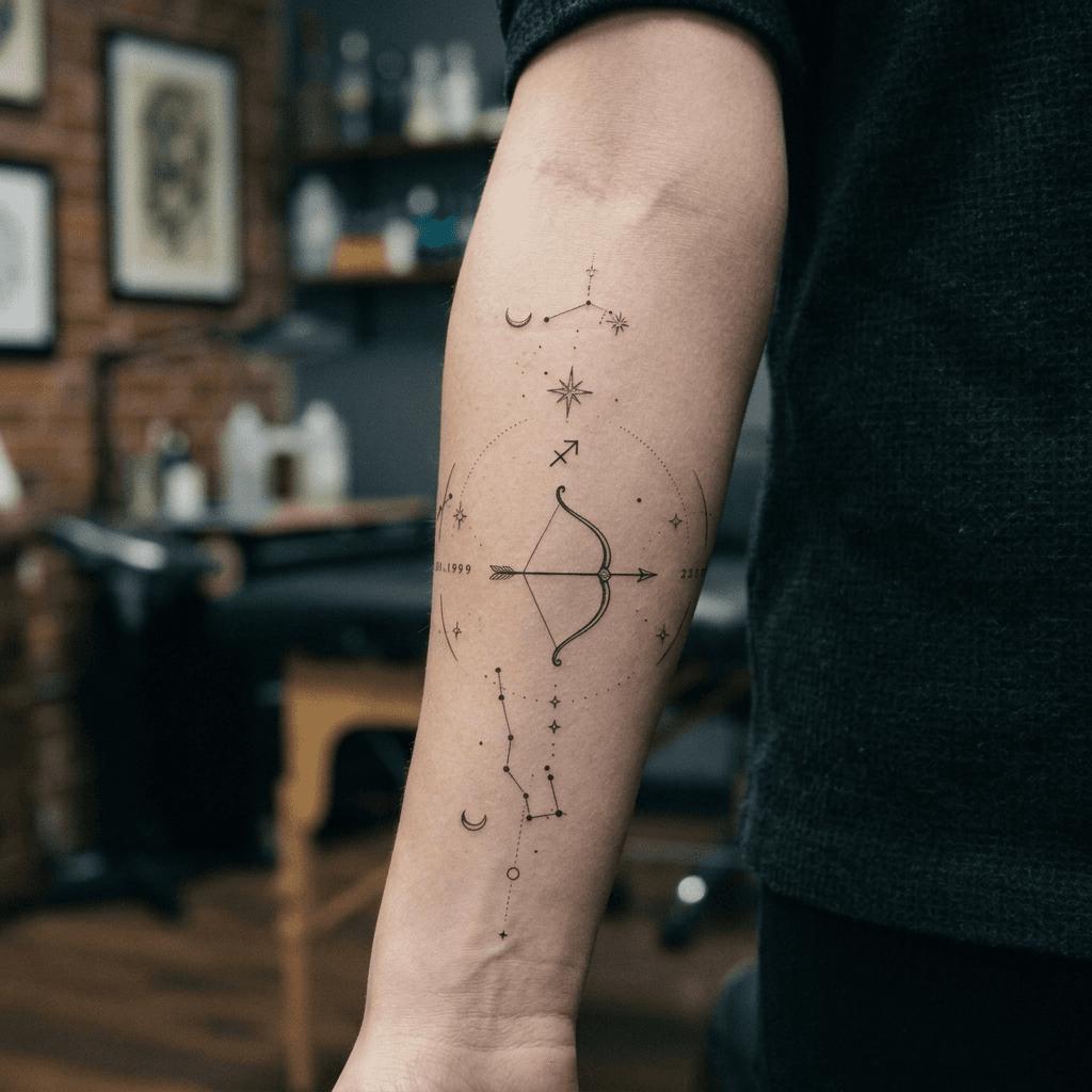 Тату эскиз: Tryon: forearm