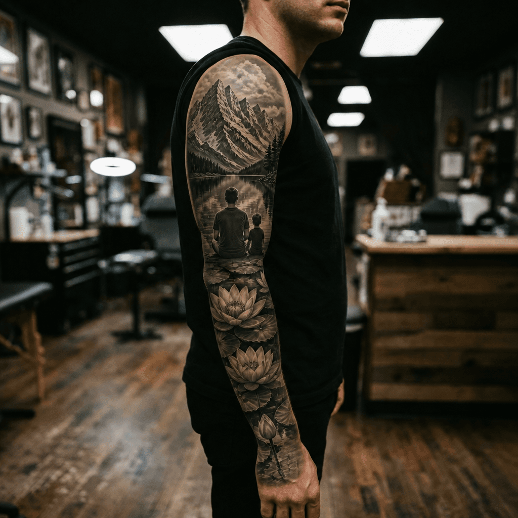 Тату эскиз: Tryon: sleeve