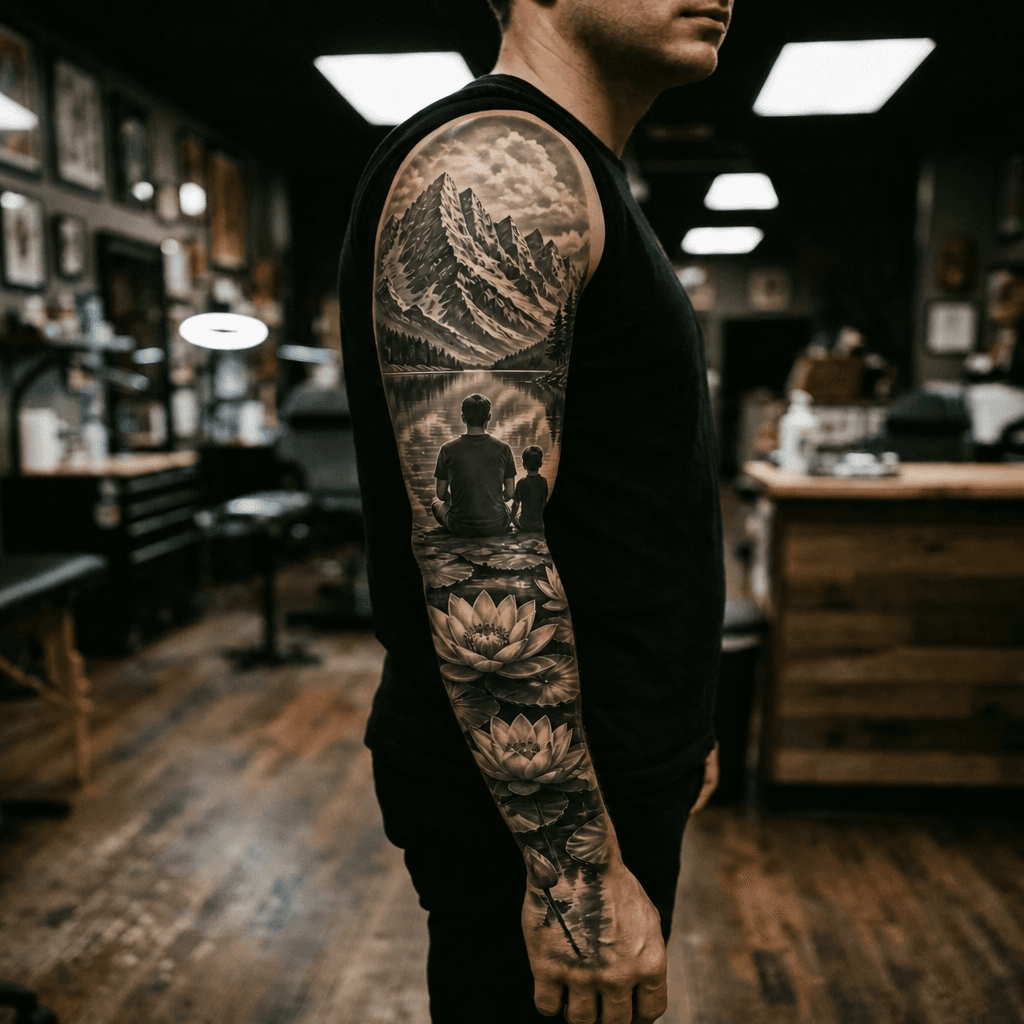 Тату эскиз: Tryon: sleeve
