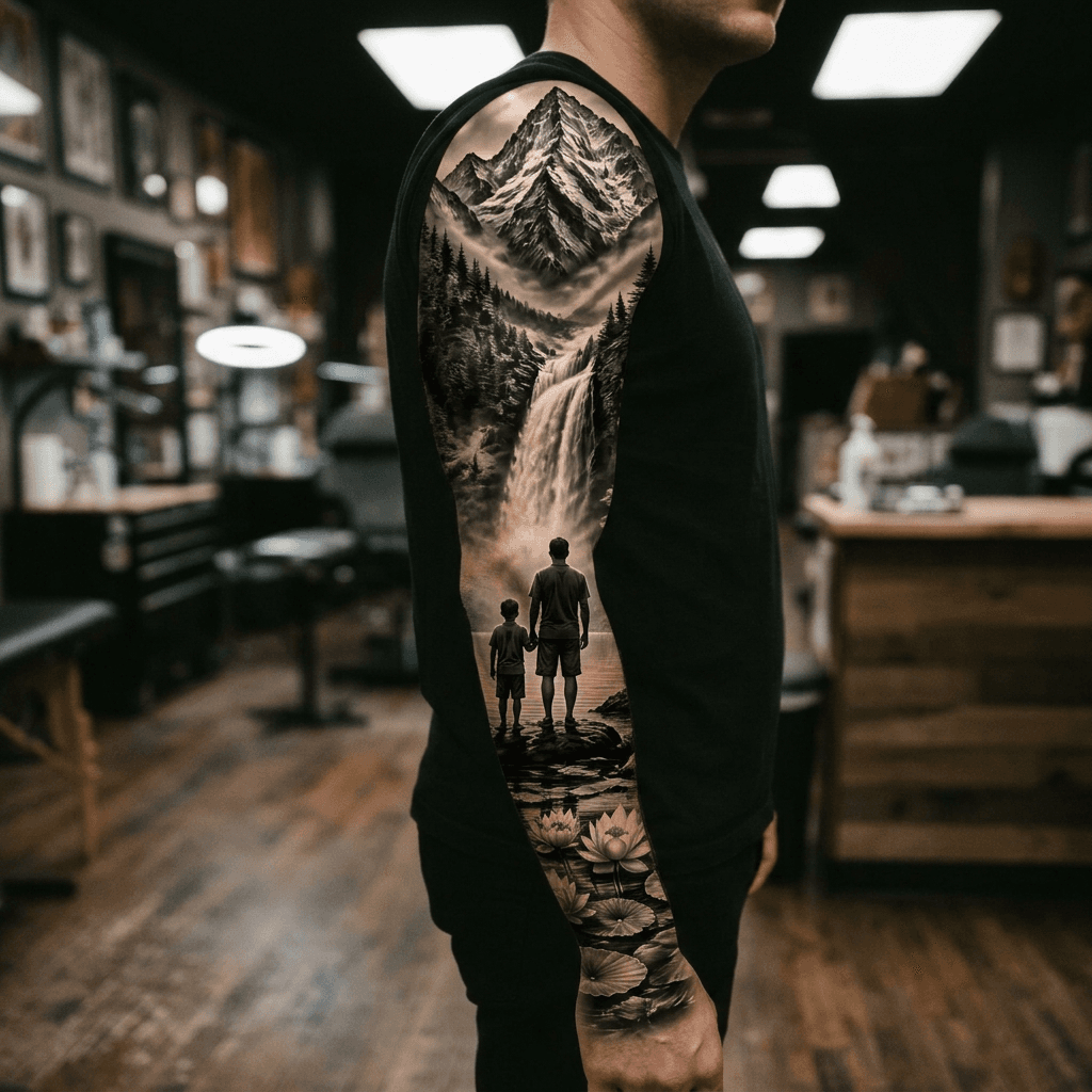 Тату эскиз: Tryon: sleeve