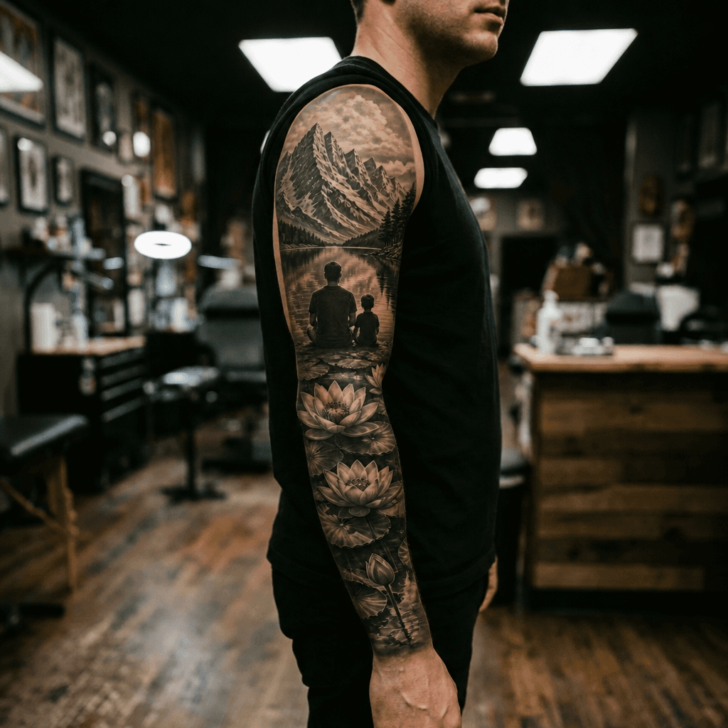 Тату эскиз: Tryon: sleeve