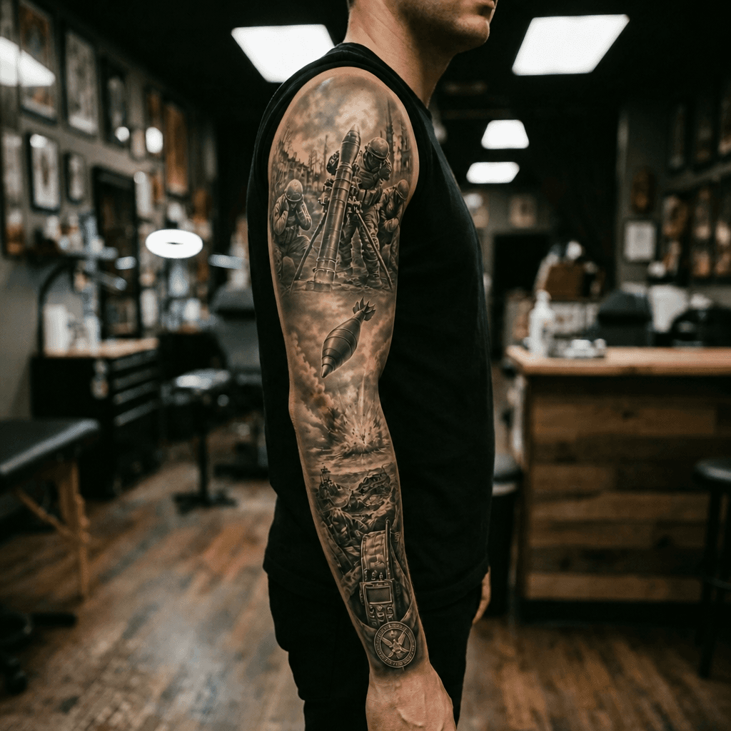 Тату эскиз: Tryon: sleeve