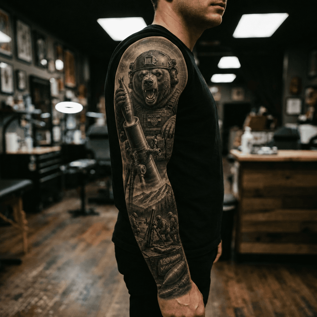 Тату эскиз: Tryon: sleeve