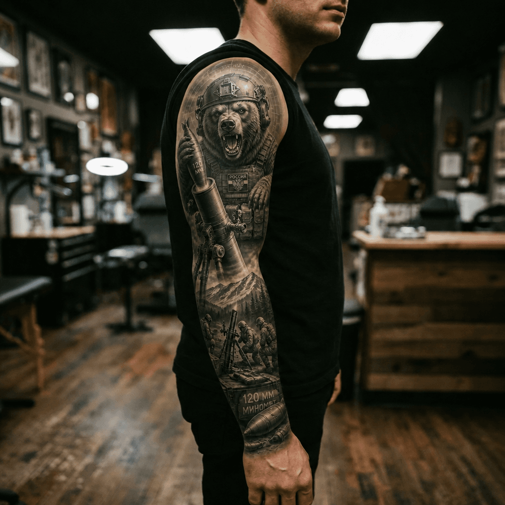 Тату эскиз: Tryon: sleeve