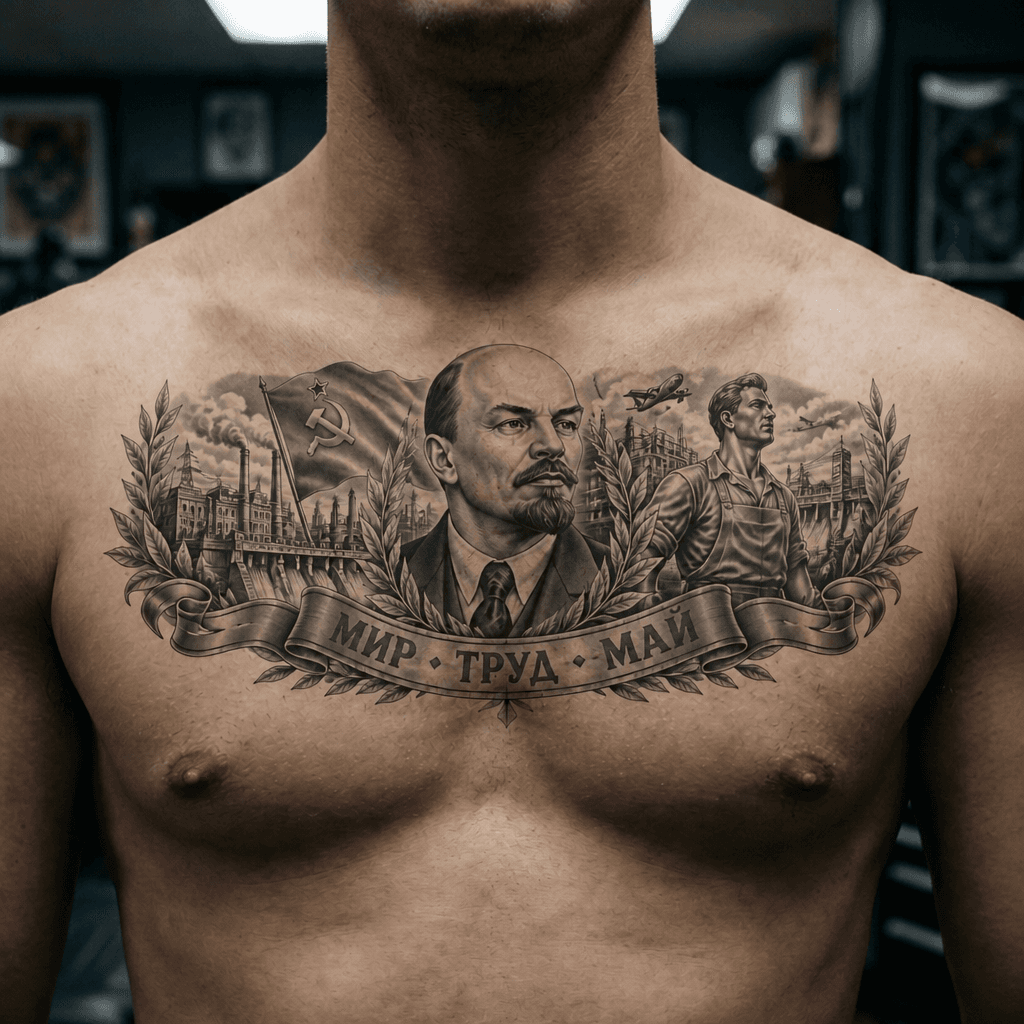 Тату эскиз: Tryon: chest