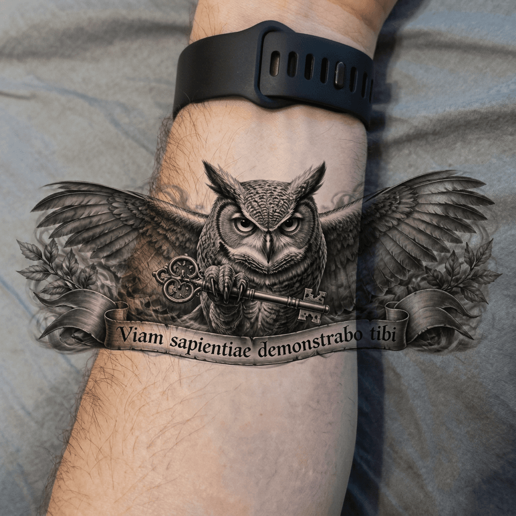 Тату эскиз: Tryon: forearm