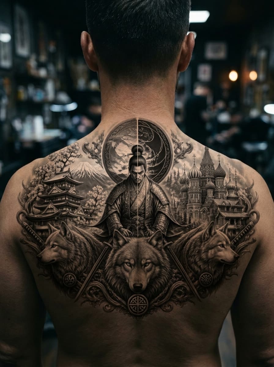 Тату эскиз: Tryon: back