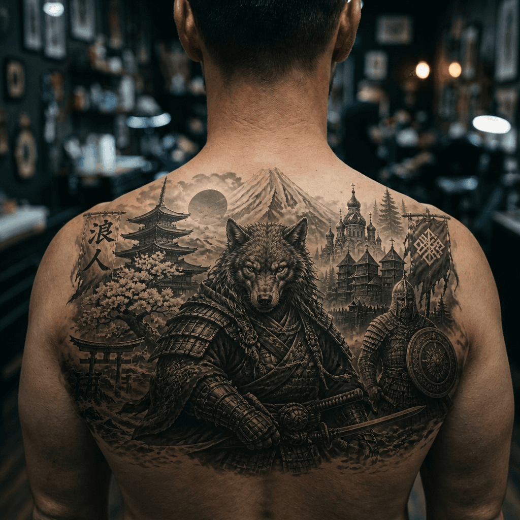 Тату эскиз: Tryon: back