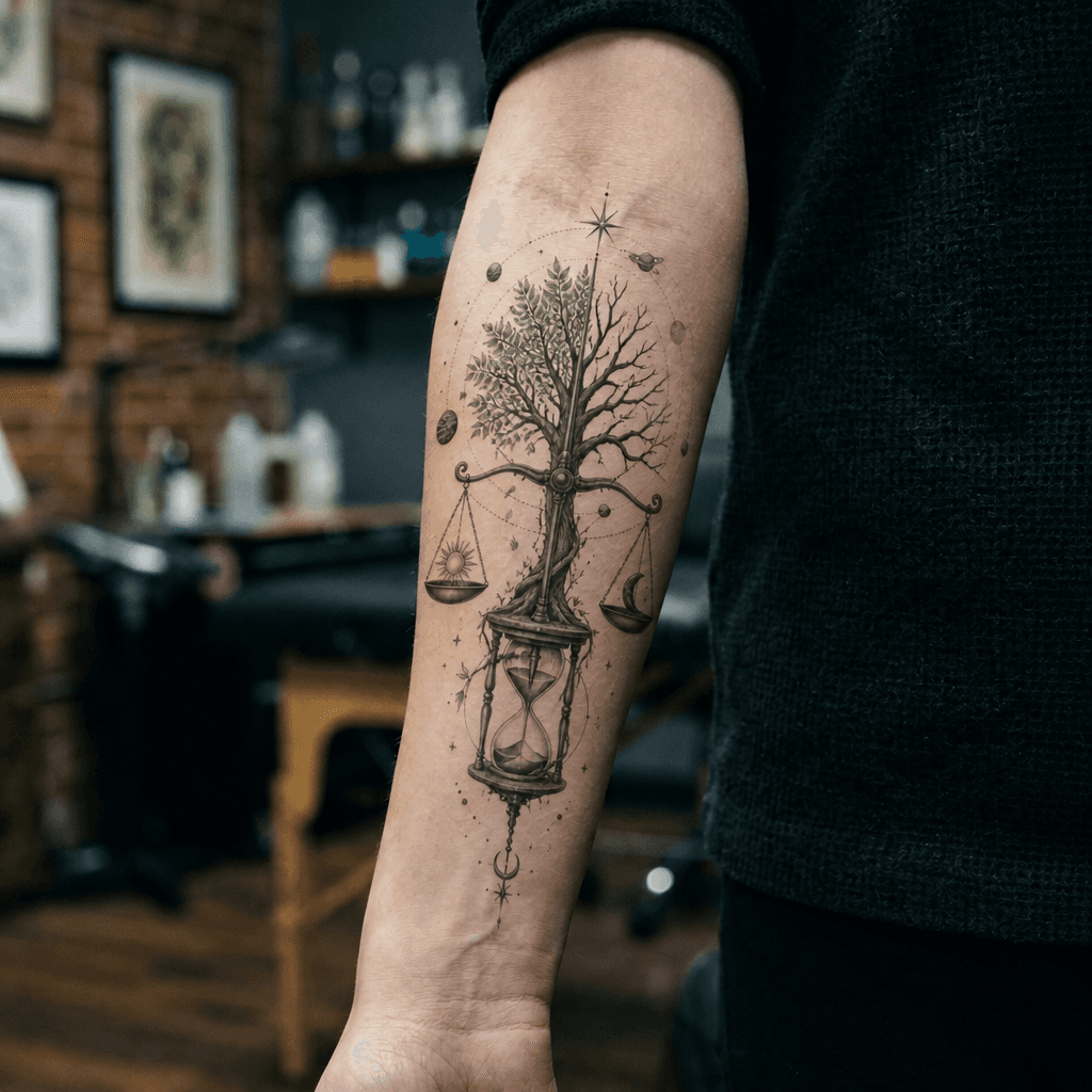 Тату эскиз: Tryon: forearm