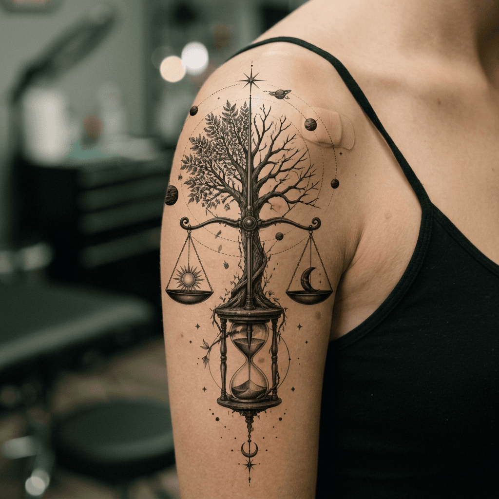 Тату эскиз: Tryon: shoulder