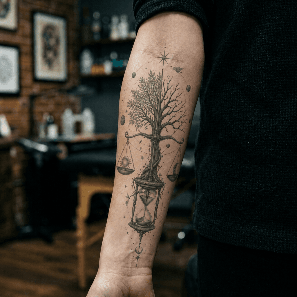 Тату эскиз: Tryon: forearm