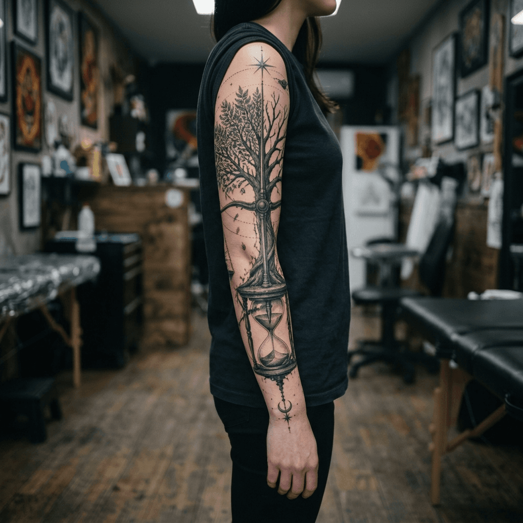 Тату эскиз: Tryon: sleeve