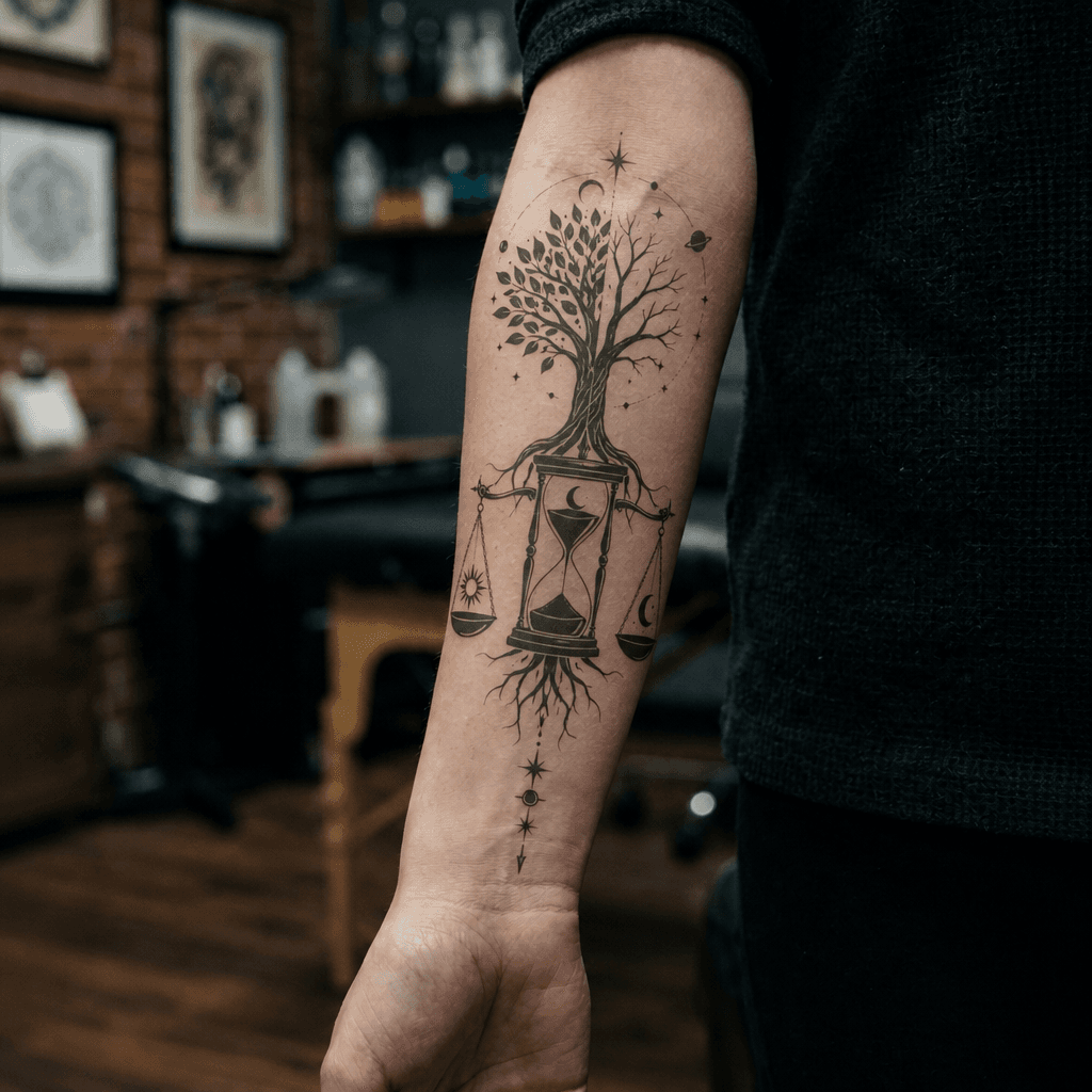 Тату эскиз: Tryon: forearm