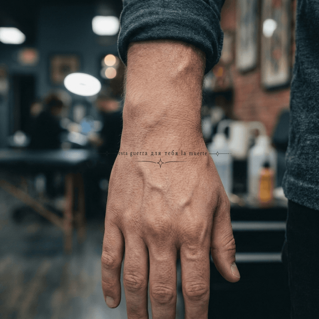 Тату эскиз: Tryon: wrist