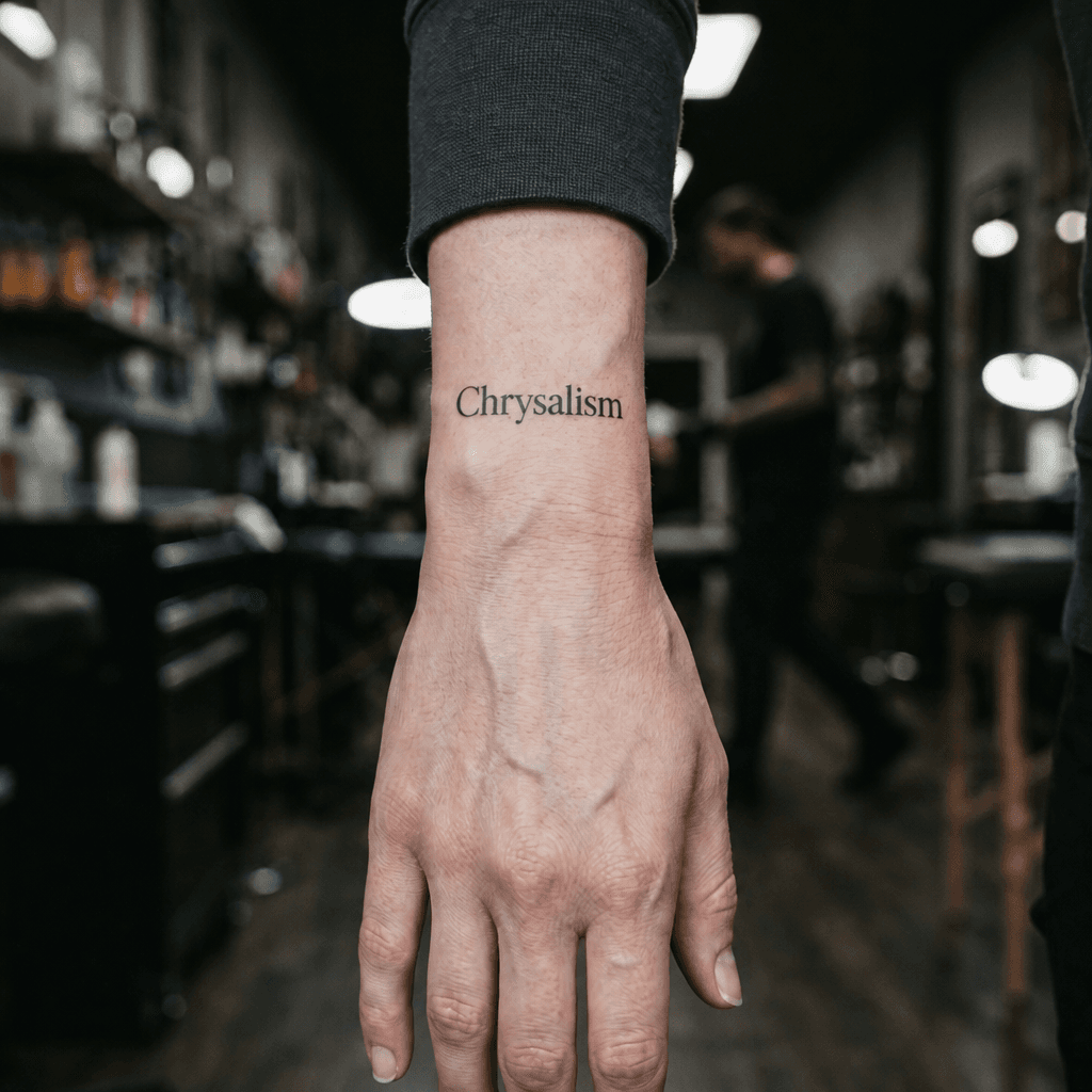 Тату эскиз: Tryon: wrist