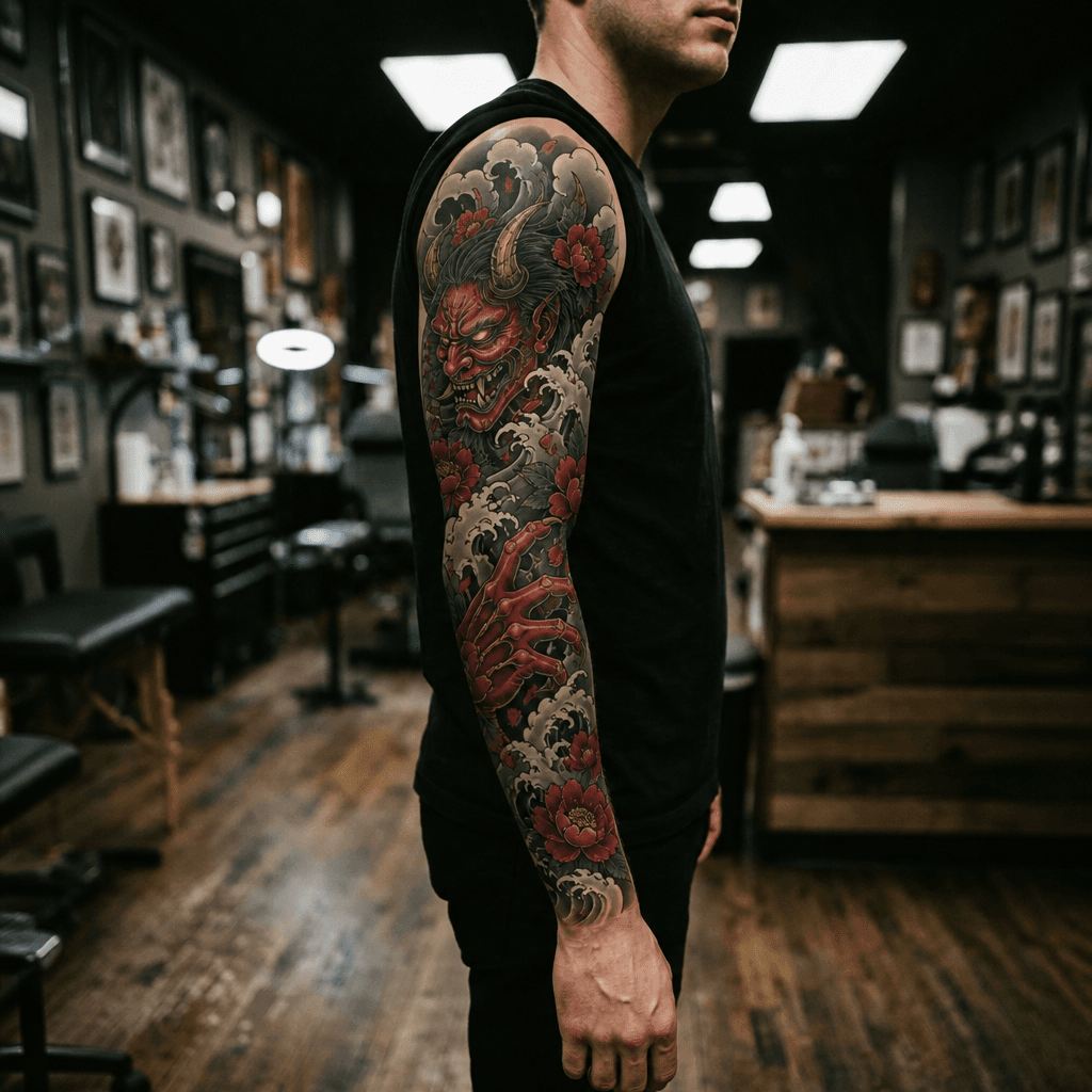 Тату эскиз: Tryon: sleeve