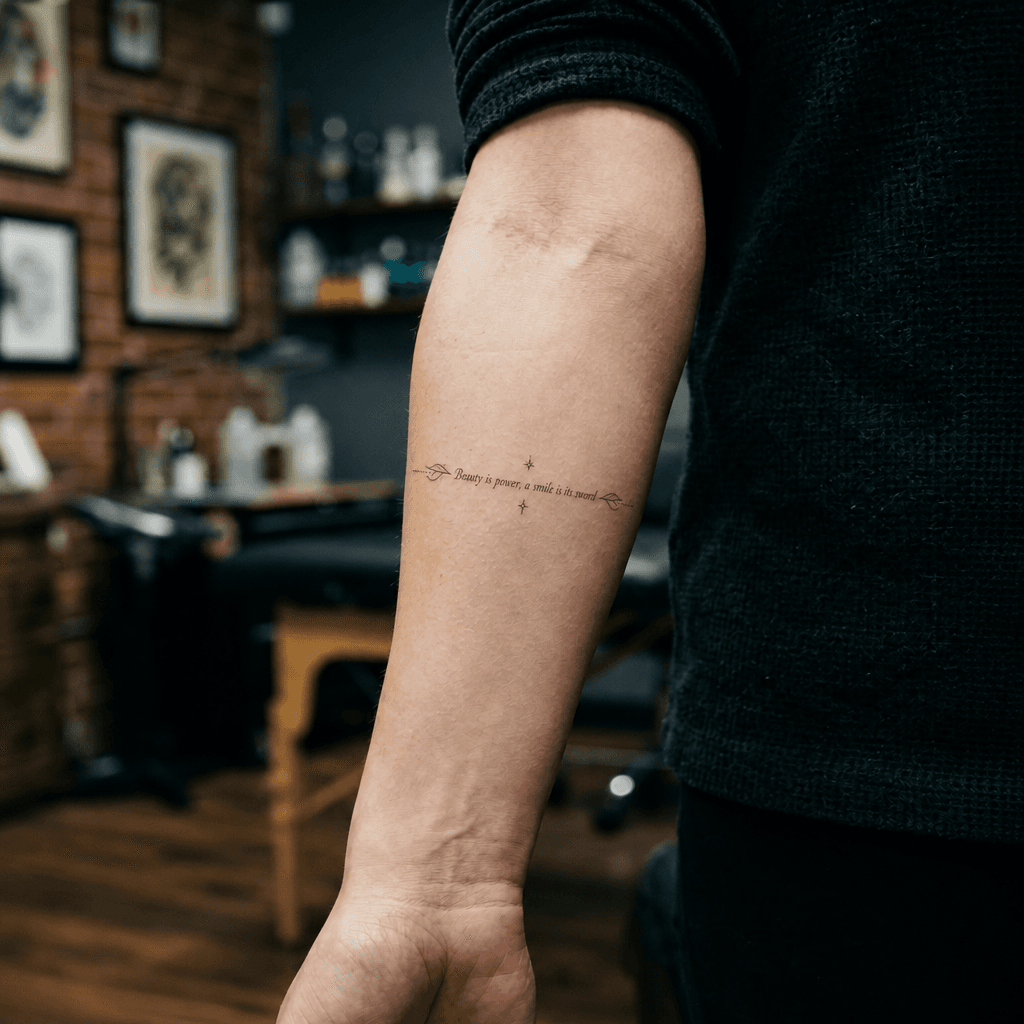 Тату эскиз: Tryon: forearm